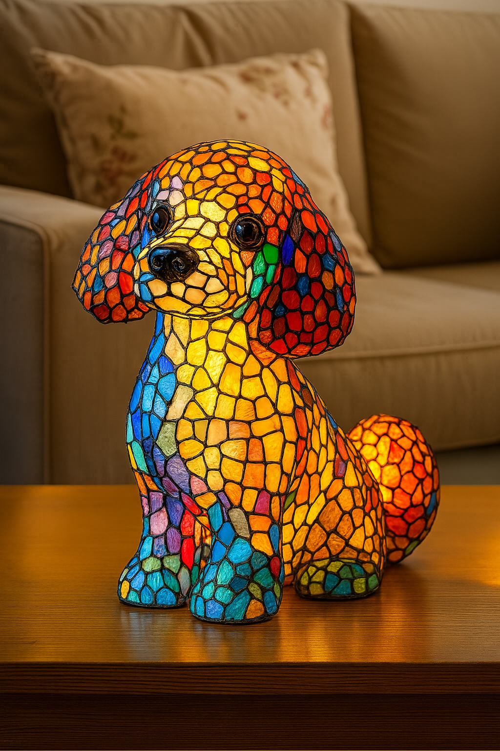 Kiki | Colorful Glass Magic Lamp for Dogs