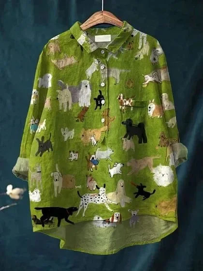 Elegant Shirt with Animal Print