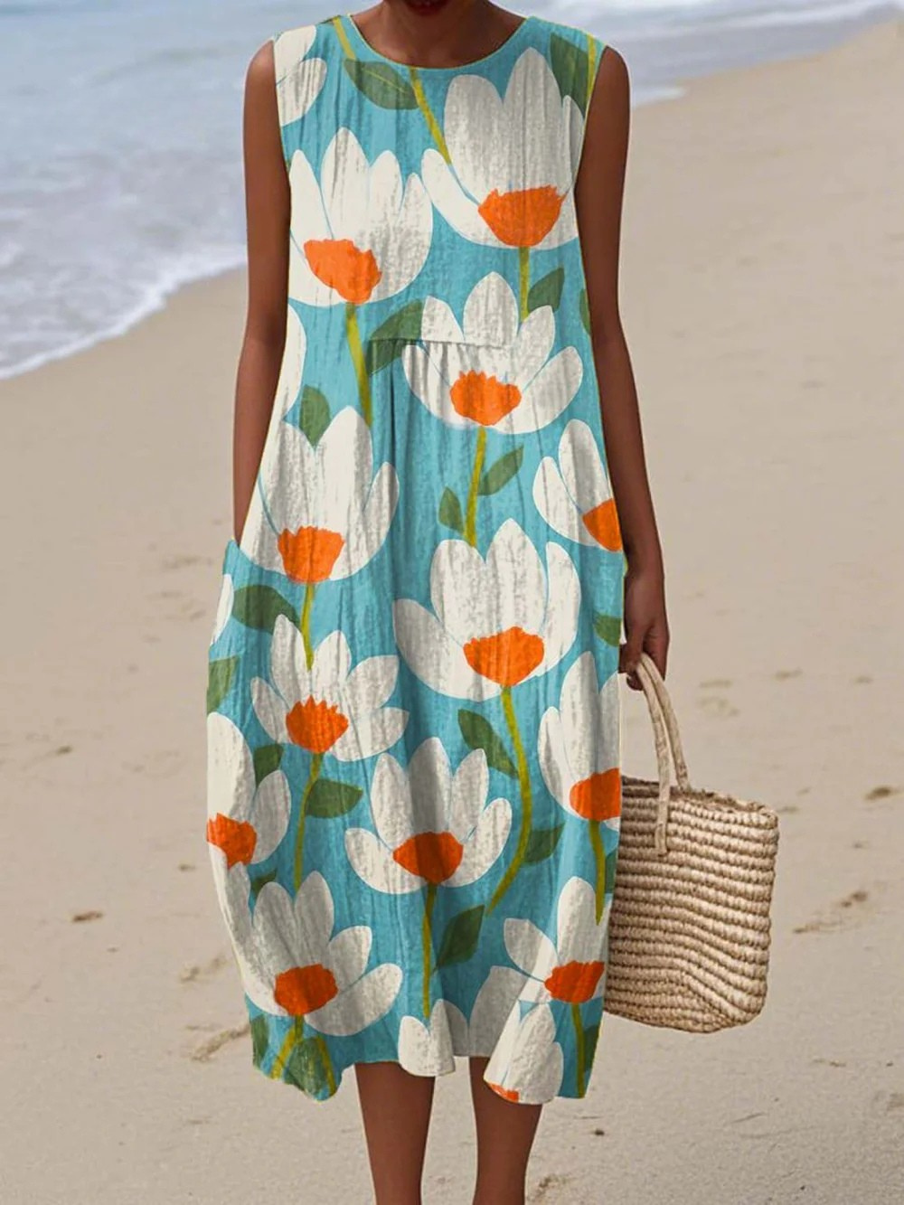 Lola – Vintage Artistic Print Dress