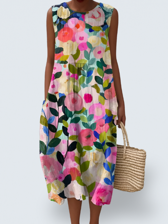 Florenne – Watercolor Bloom Sundress