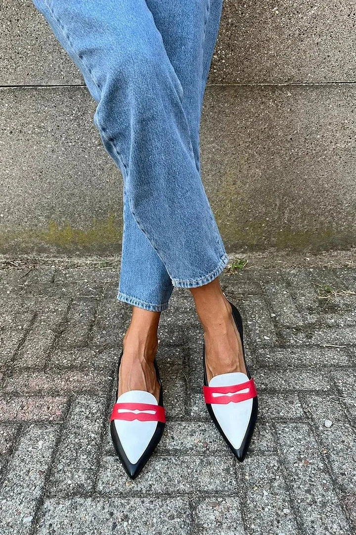 ILSE | PATCHWORK LOAFERS WITH COLORBLOCK