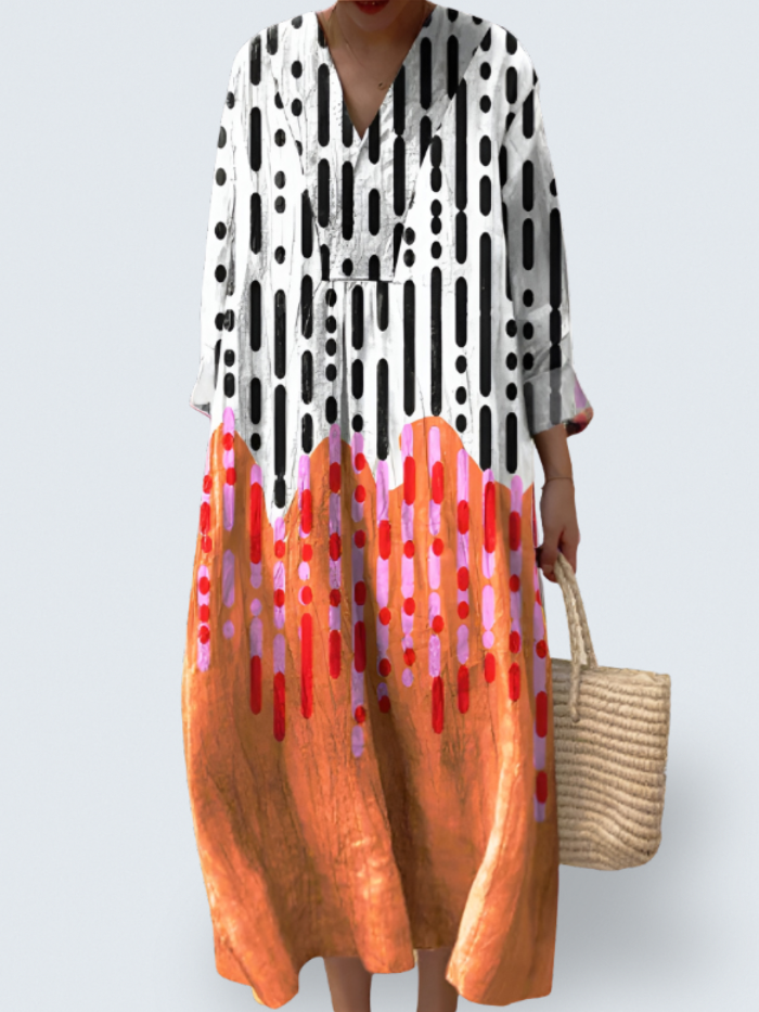 Syra – Sunset Rhythm Midi Dress
