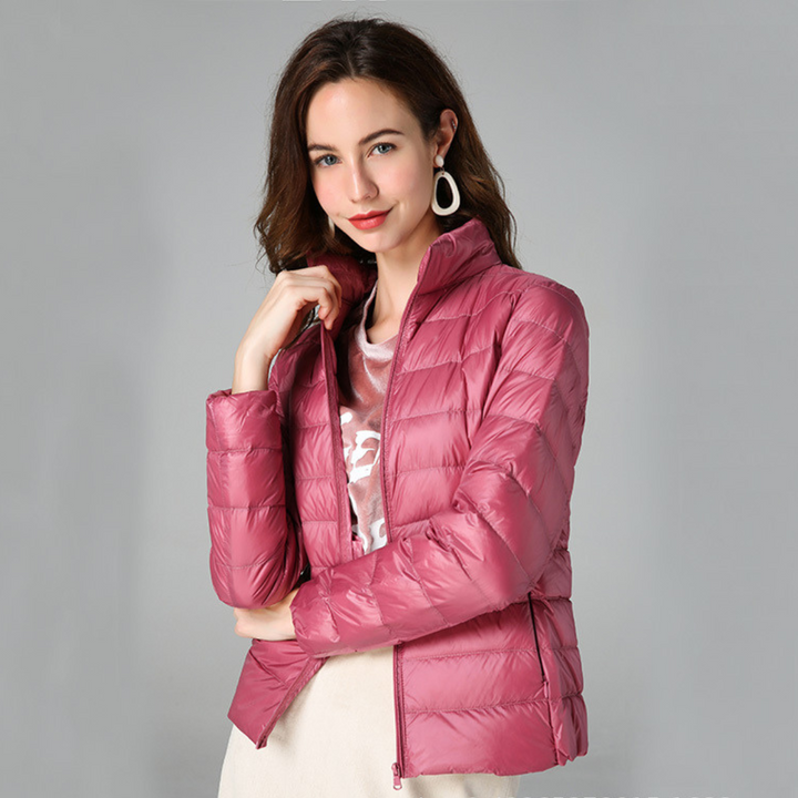Myra™ | Ultra-Light Down Jacket with Refined Pleats
