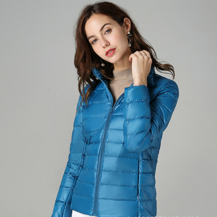 Myra™ | Ultra-Light Down Jacket with Refined Pleats