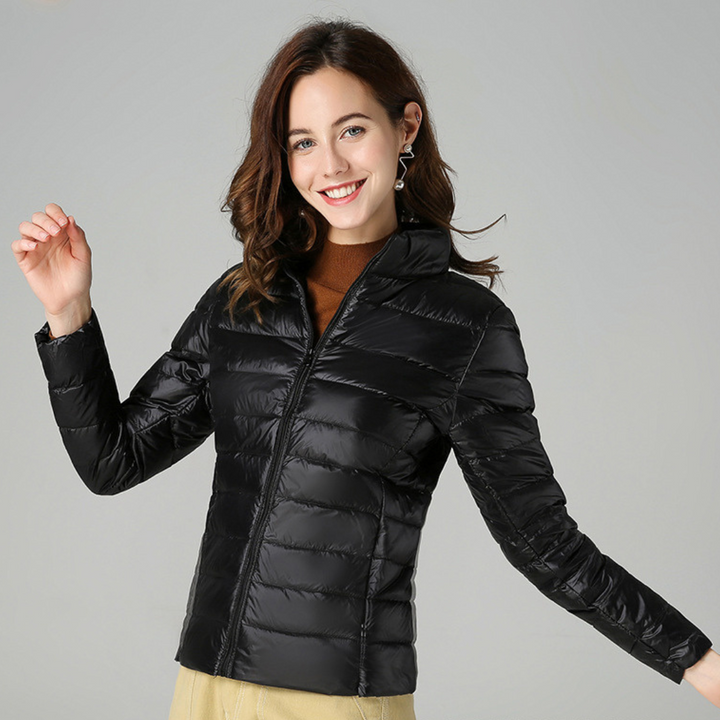 Myra™ | Ultra-Light Down Jacket with Refined Pleats