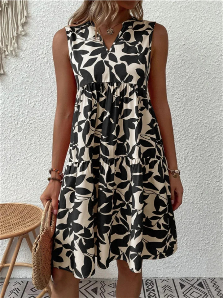 Elodia | Summer Dress with Leaves