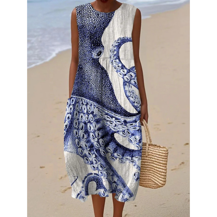 Coralyn – Ocean Muse Sleeveless Dress
