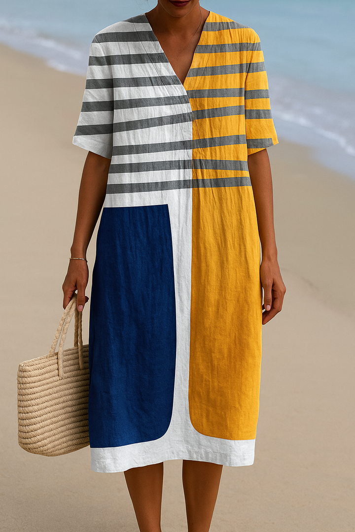 Nadia | Color Block Dress
