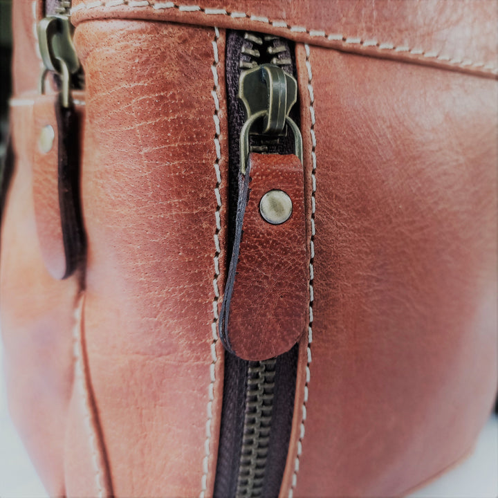 Mobile Leather Backpack