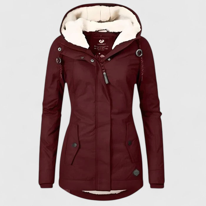 Yvette™ Waterproof Winter Jacket with Hood