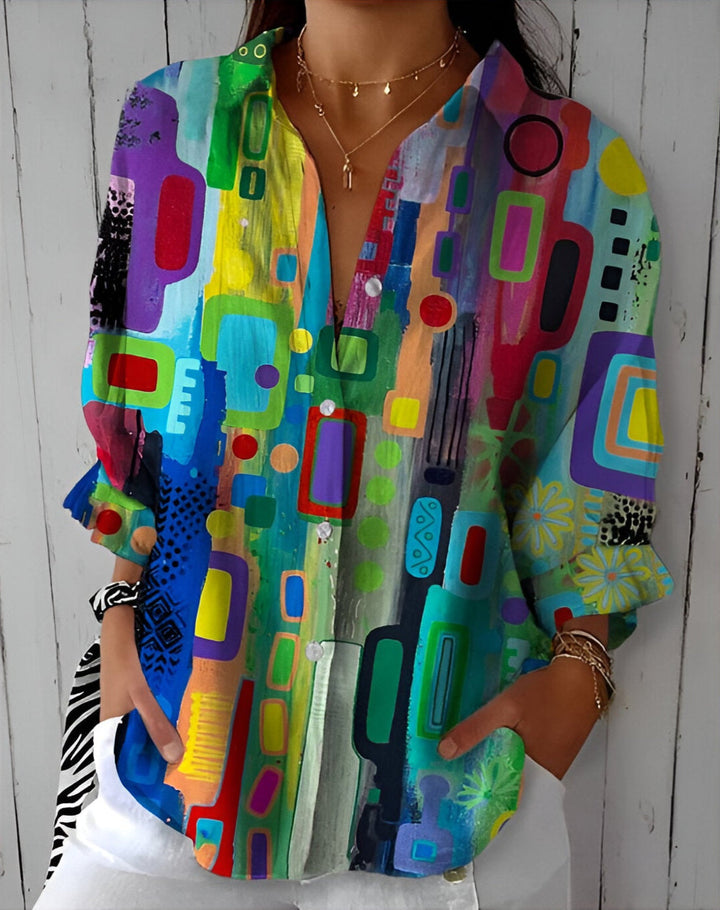 Eva™ | Colorful and Refined Blouse