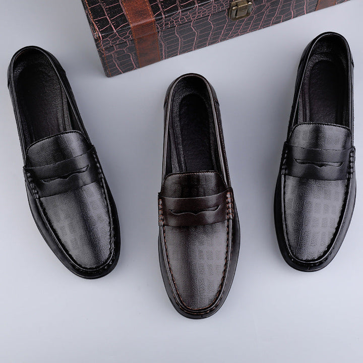 James Men's Genuine Leather Shoes with High-Quality Finish