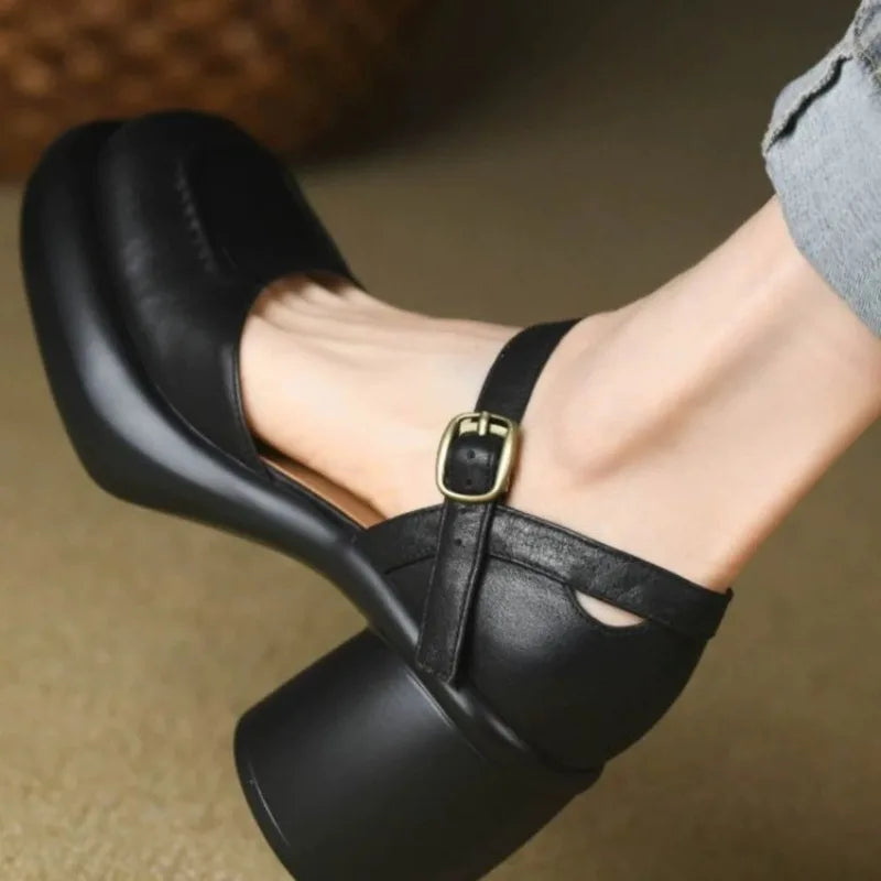 Agnes® | Vegan Leather Orthopedic Peeptoe Shoes