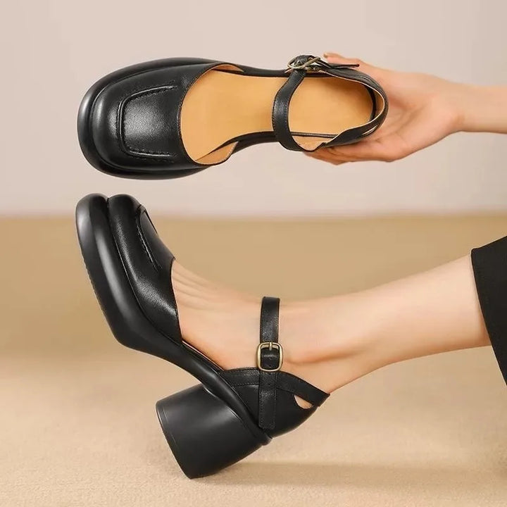 Agnes® | Vegan Leather Orthopedic Peeptoe Shoes