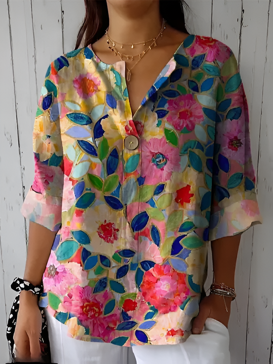 Eva™ | Colorful and Refined Blouse