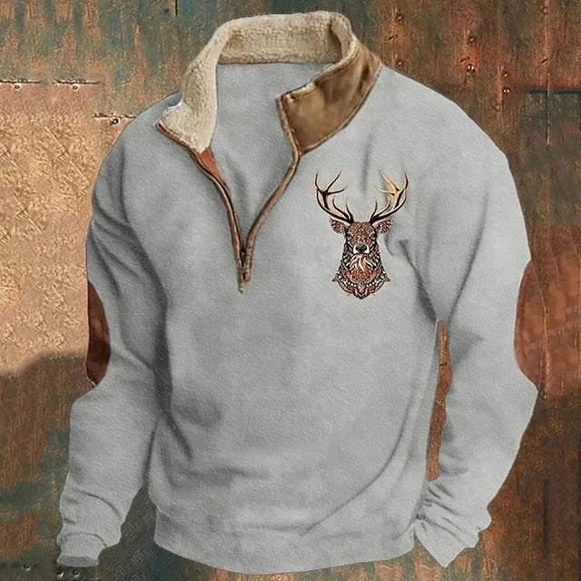 Christos – Pullover with Deer Detail