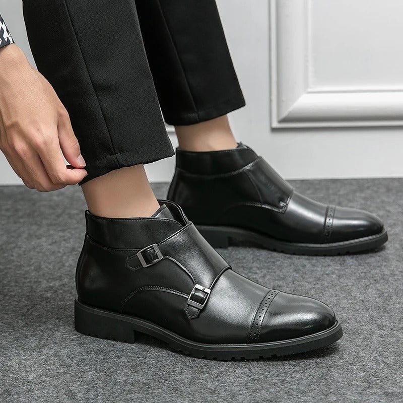 Mattias™ | Leather Boots with Buckle