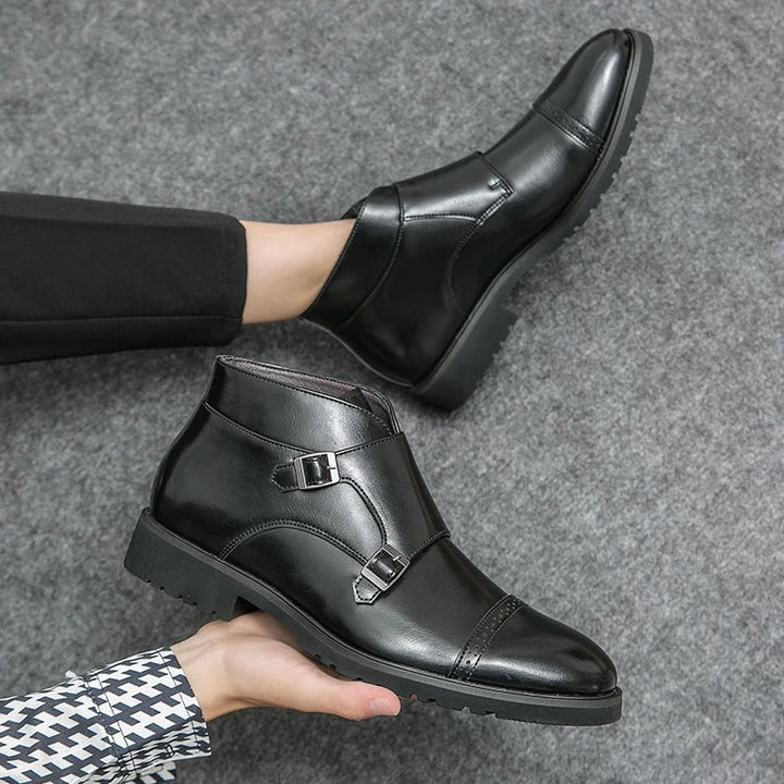 Mattias™ | Leather Boots with Buckle