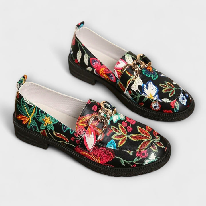 Wilma™ | Multicolored Loafers with Floral Pattern