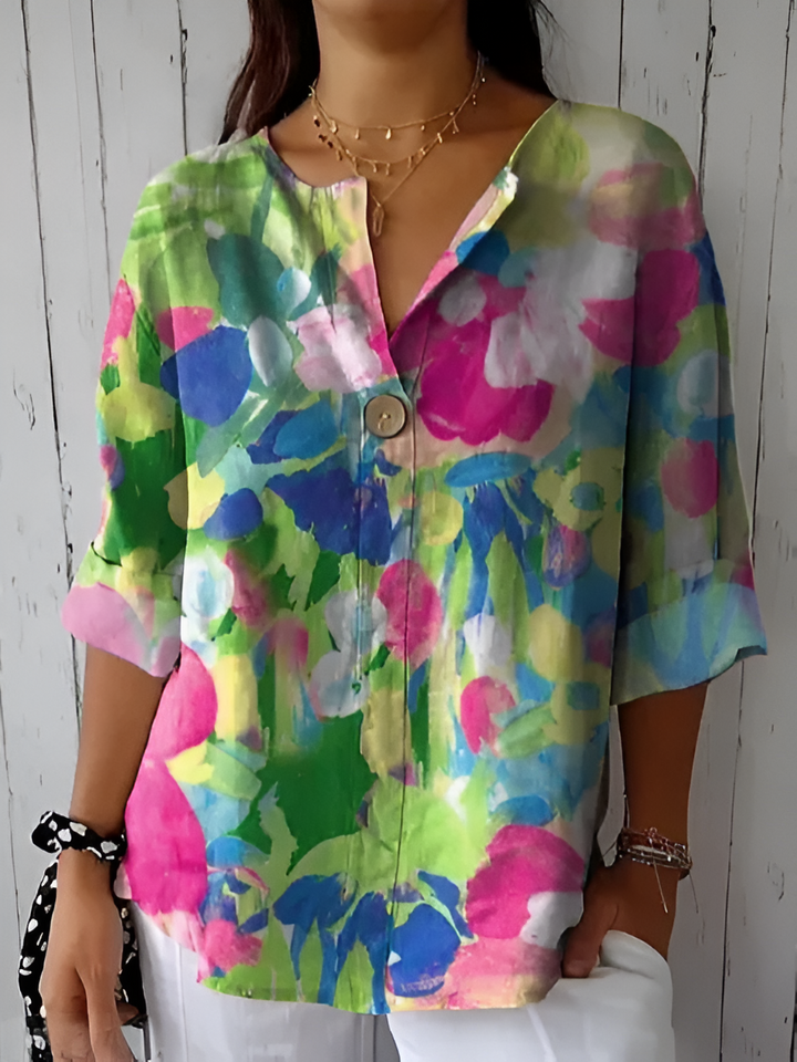 Eva™ | Colorful and Refined Blouse