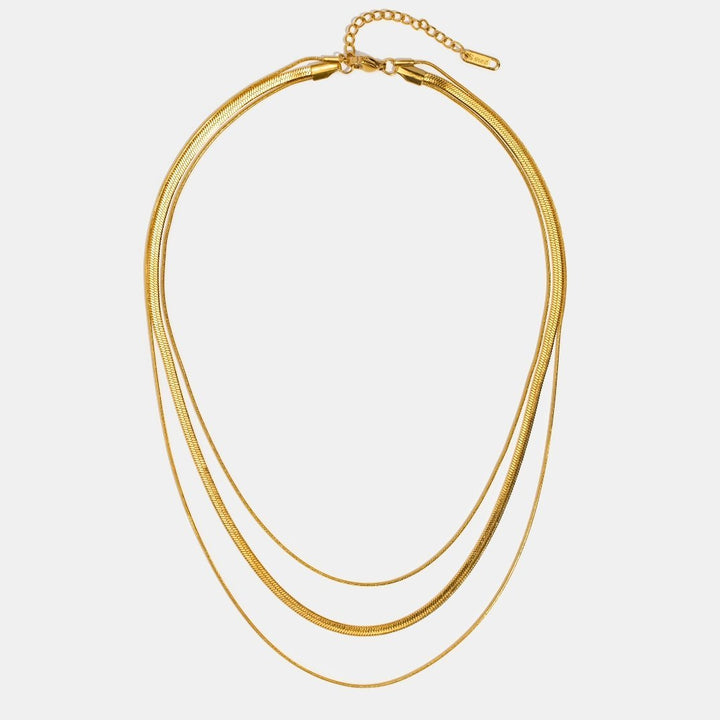 Gold Multilayer Chain Necklace