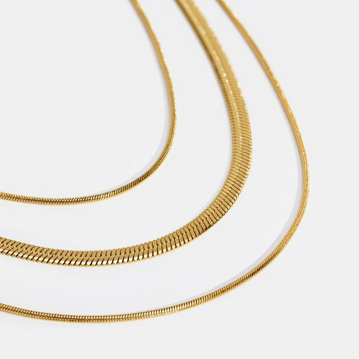 Gold Multilayer Chain Necklace