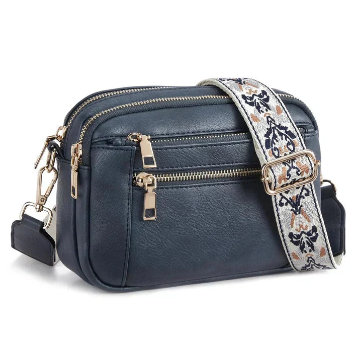 Fifer - Adjustable Colorful Strap Crossbody Bag