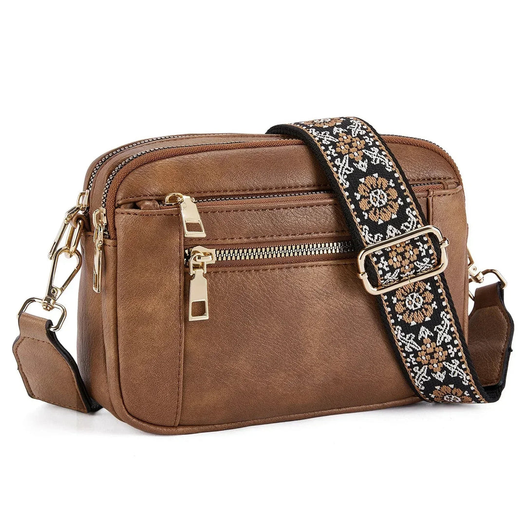 Fifer - Adjustable Colorful Strap Crossbody Bag