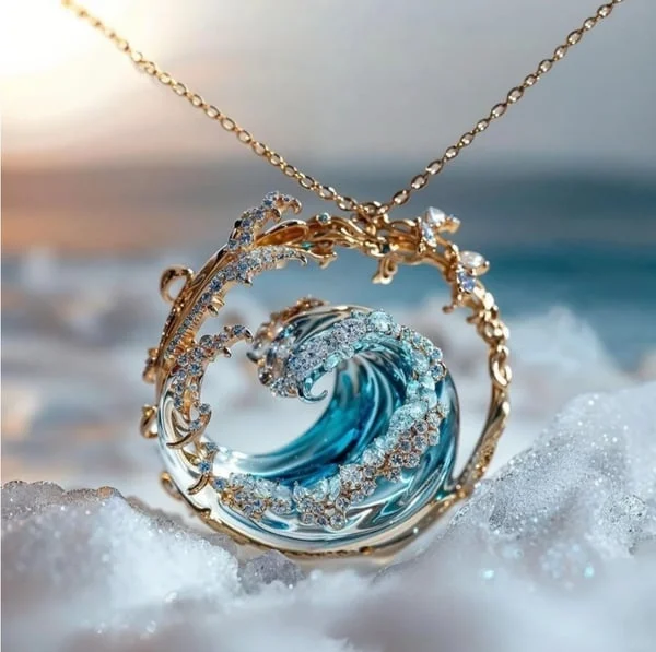 Hanging Necklace Ocean's Oath