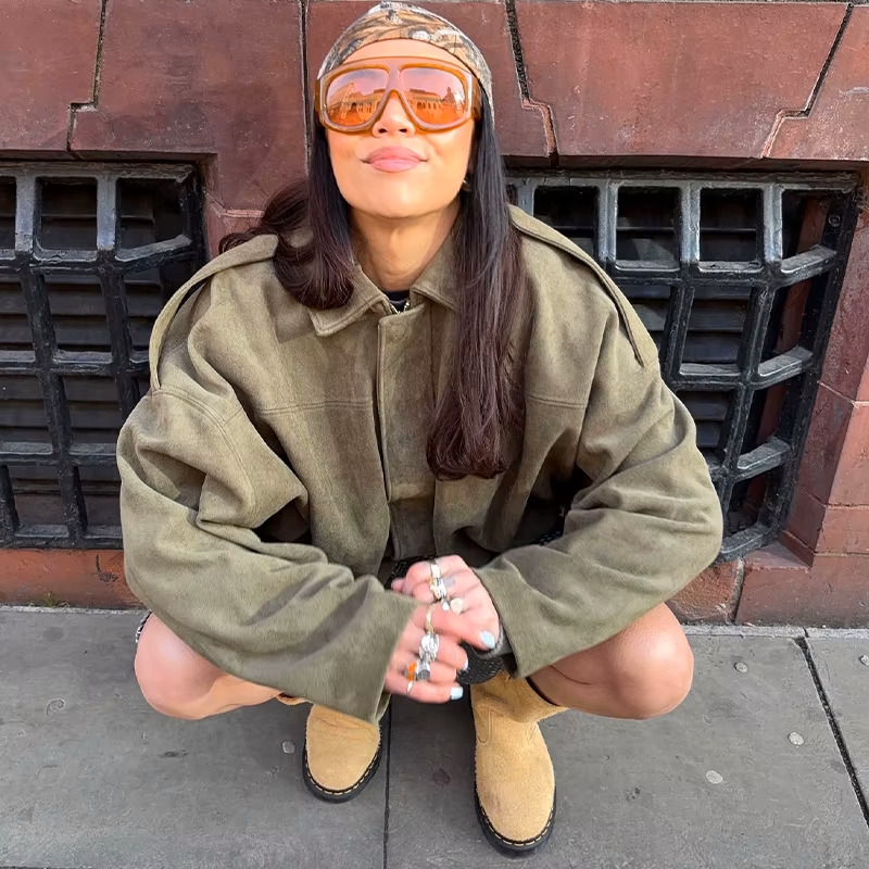 Alina™ - Oversized Suede Coat