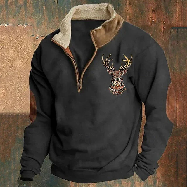 Christos – Pullover with Deer Detail