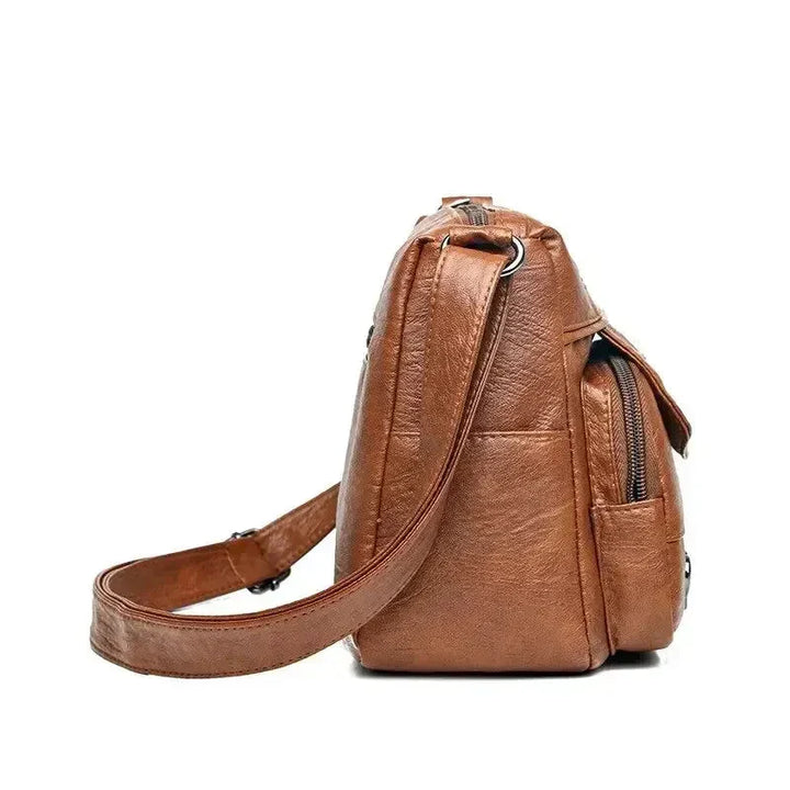 Lux - Trendy Heart Accent Crossbody Bag